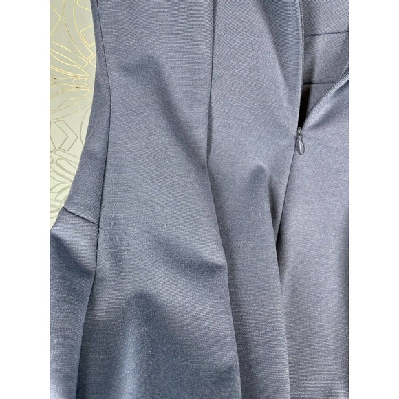 IVANKA TRUMP Light Blue Sleeveless Starburst Side Zipper Career Sheath Dress 4 - Picture 11 of 11